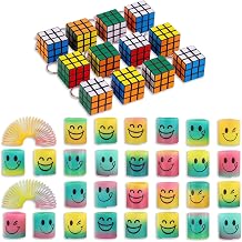 SALUDABLE Mini Cube Rainbow Spring 30pcs Toy Prize