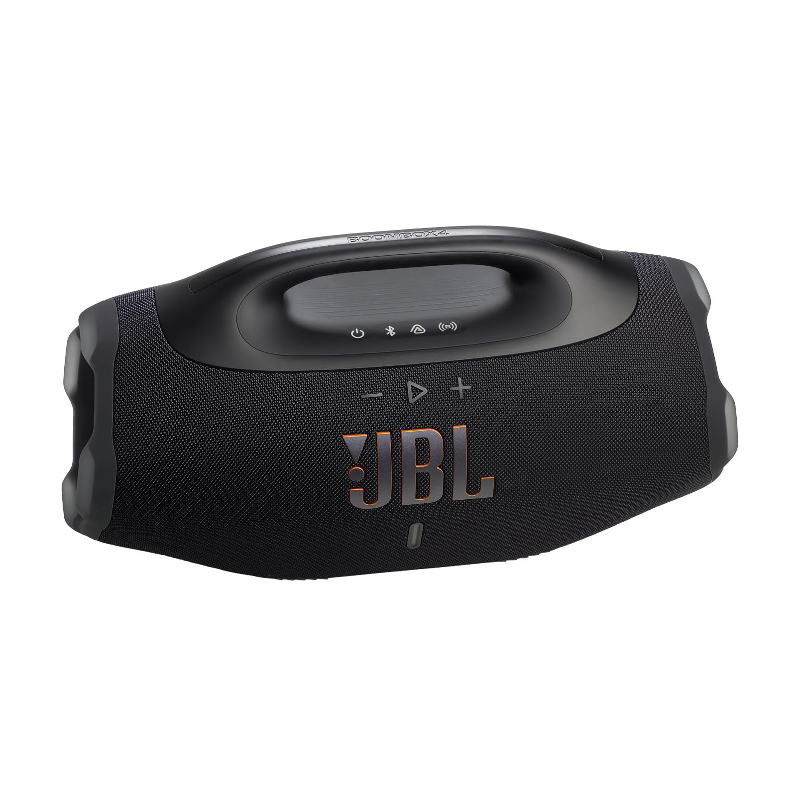 JBL Boombox 4 - Most Powerful Portable Waterproof Speaker with Massive Pro Sound, Up to 34 Hours of Playtime, & Multi-Speaker Connection by Auracast™ (Black)
