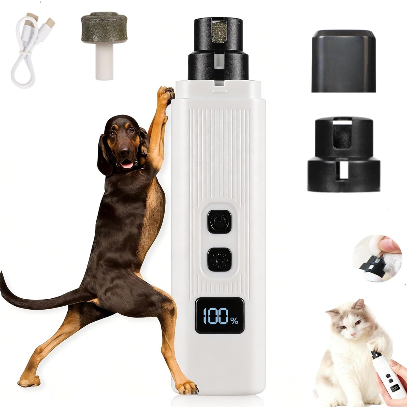Coupe-griffes pour chat et chien blanc outil de toilettage sûr