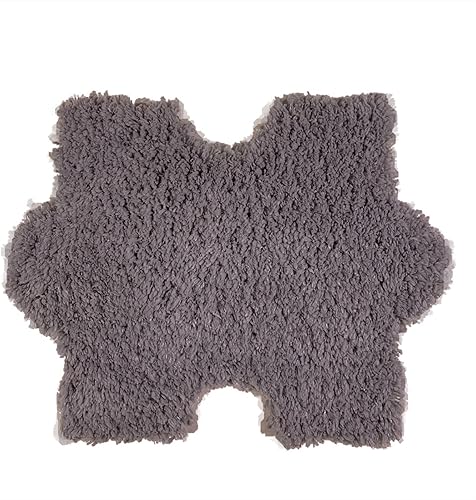 Miniatura 2 de 12 piezas de alfombra de rompecabezas de felpa que se entrelazan, alfombra de juego esponjosa, azulejos suaves para decoración del hogar y sala de