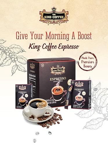 Miniatura 6 de King Coffee Espresso, café instantáneo vietnamita arábica, tostado medio oscuro, Trung Nguyen G7 - Juego de regalo de goteo de café vietnamita
