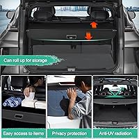 Vista 473 de Powerty Cubierta de Carga para Accesorios Kia Sportage 2023-2025 2026, Textura de Lona Cubierta Retráctil para Maletero Trasero de Carga de Equipaje