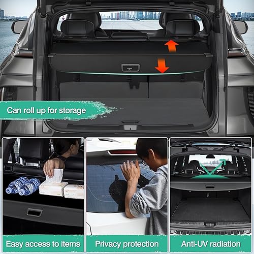 Miniatura 473 de Powerty Cubierta de Carga para Accesorios Kia Sportage 2023-2025 2026, Textura de Lona Cubierta Retráctil para Maletero Trasero de Carga de Equipaje