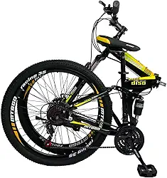 bicicleta dobravel mountain bike aro 26 suspensão duple freio a disco 21 marchas