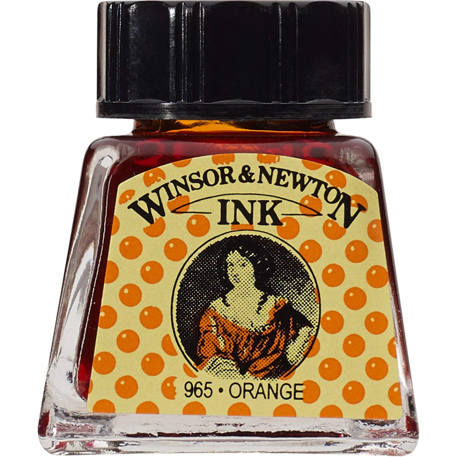 Drawing Ink Bottle,Orange ,14-ml, 1005449