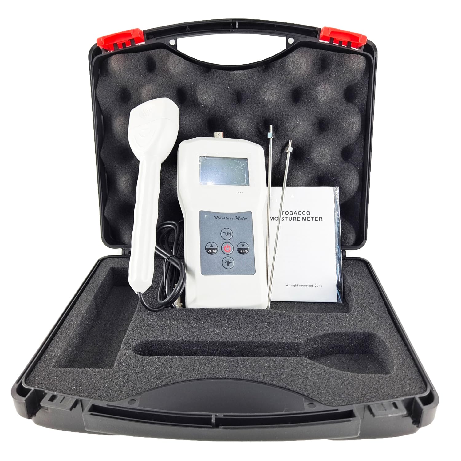 tobacco moisture meter Digital Tobacco Moisture Meter Analyzer Tobacco Leaf Moisture Tester  Measuring Range 8% to 40% with Separated Probe