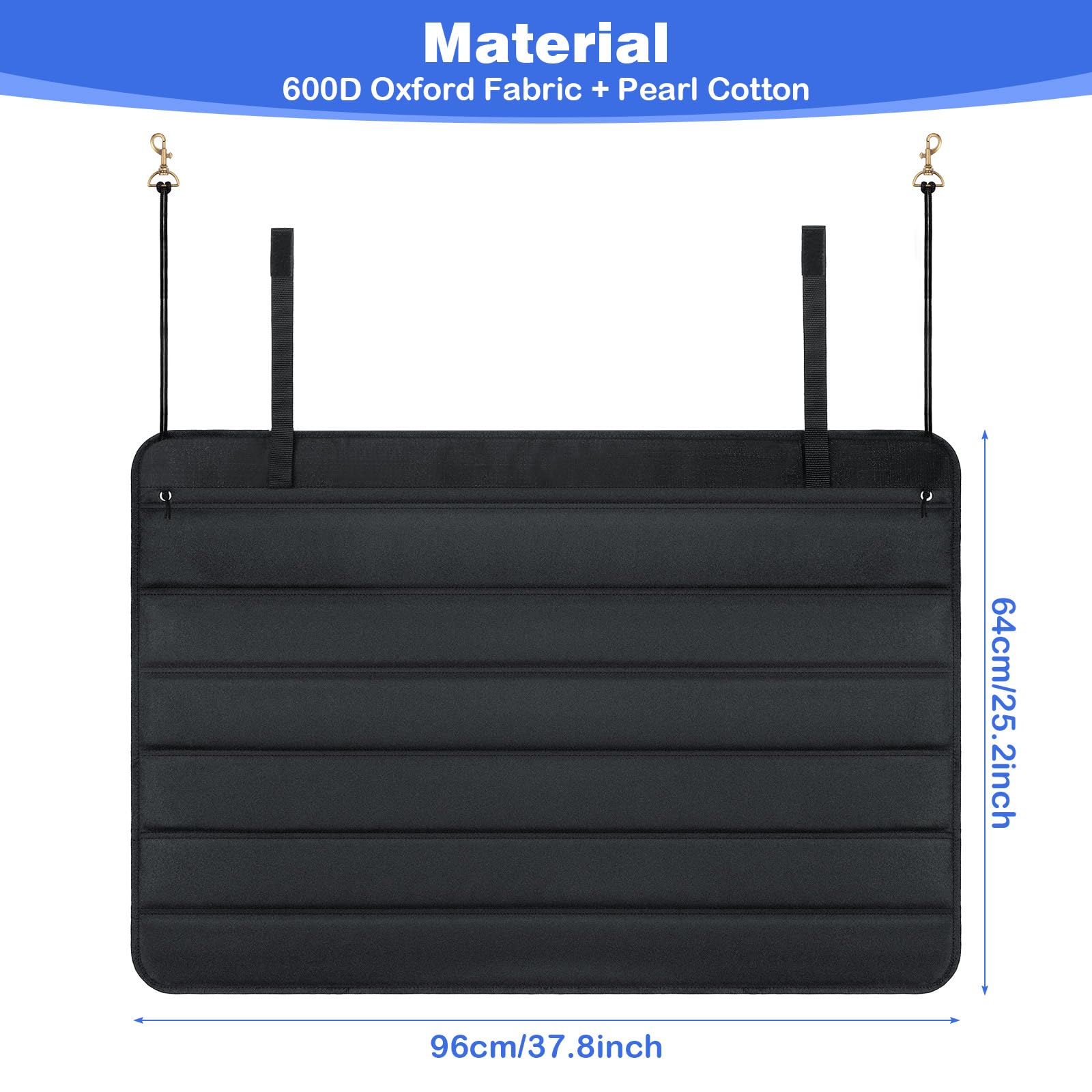 Zocipro Funda para Maletero de Coche para Perros, Funda Universal Plegable para Maletero de Coche, Protectores de Parachoques Antideslizantes y Resistentes al Desgarro (96 x 64cm)