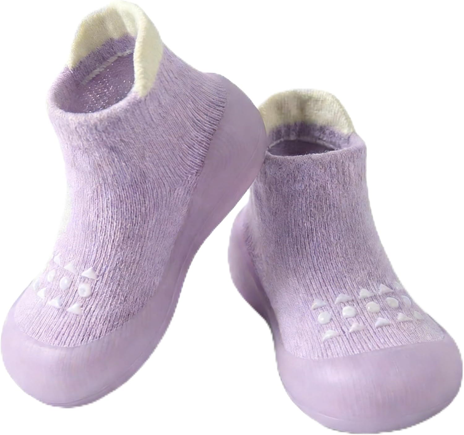 Hstyle Baby Sock Shoes Toddler Walking Shoes Infant Non-Slip Slippers Soft Rubber Sole Sneakers for Baby Boys Girls