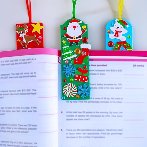 Miniatura 7 de Winlyn 36 juegos de manualidades de Navidad, manualidades de invierno, adornos de Navidad, juegos de arte de muñeco de nieve, reno, pino, pingüino,