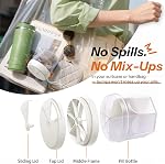 Betife Distributeur d'organisateur de pilules mignon avec 7 Extra grands compartiments, XL Organisateur de bouteilles de pilules portatives 7 Journée avec large ouverture pour une utilisation facile, Anti-Mix Pill Organizer pour les voyages, BPA-Free Grand conteneur de pilules