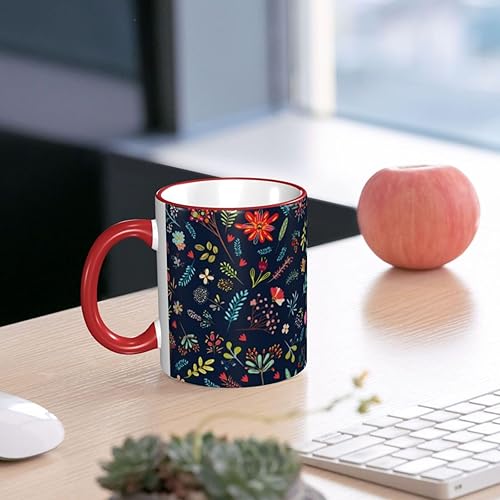 Miniatura 6 de Taza de café vintage de cerámica con asa, tazas de té, tazas para café, tazas para beber, regalos para mujeres y hombres, tazas de café únicas para