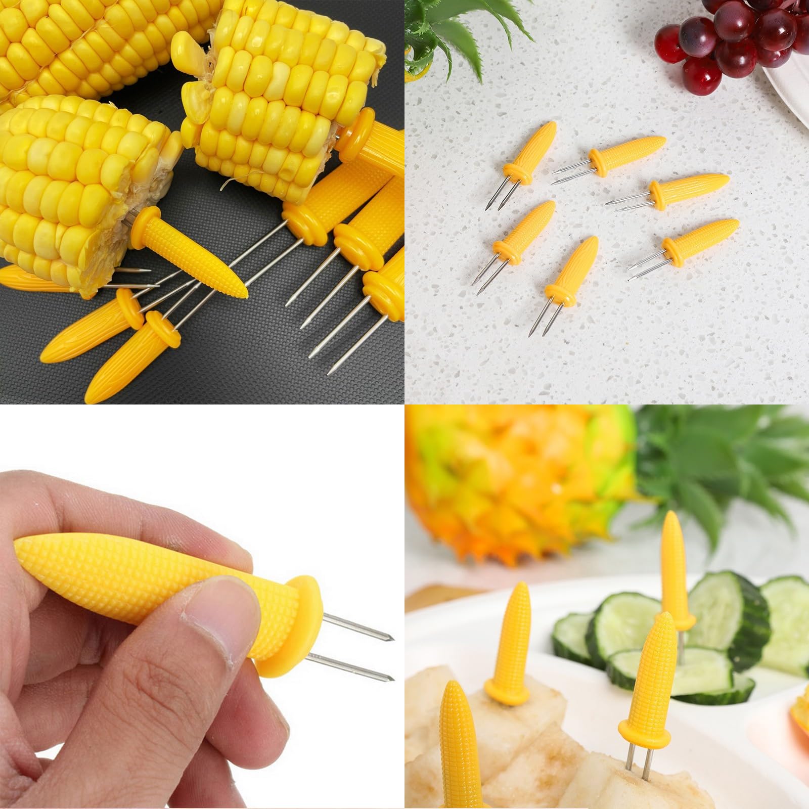 3 strumenti divertenti per barbecue: forchetta, supporto per salsicce in acciaio inossidabile, accessori per grigliare all'aperto
