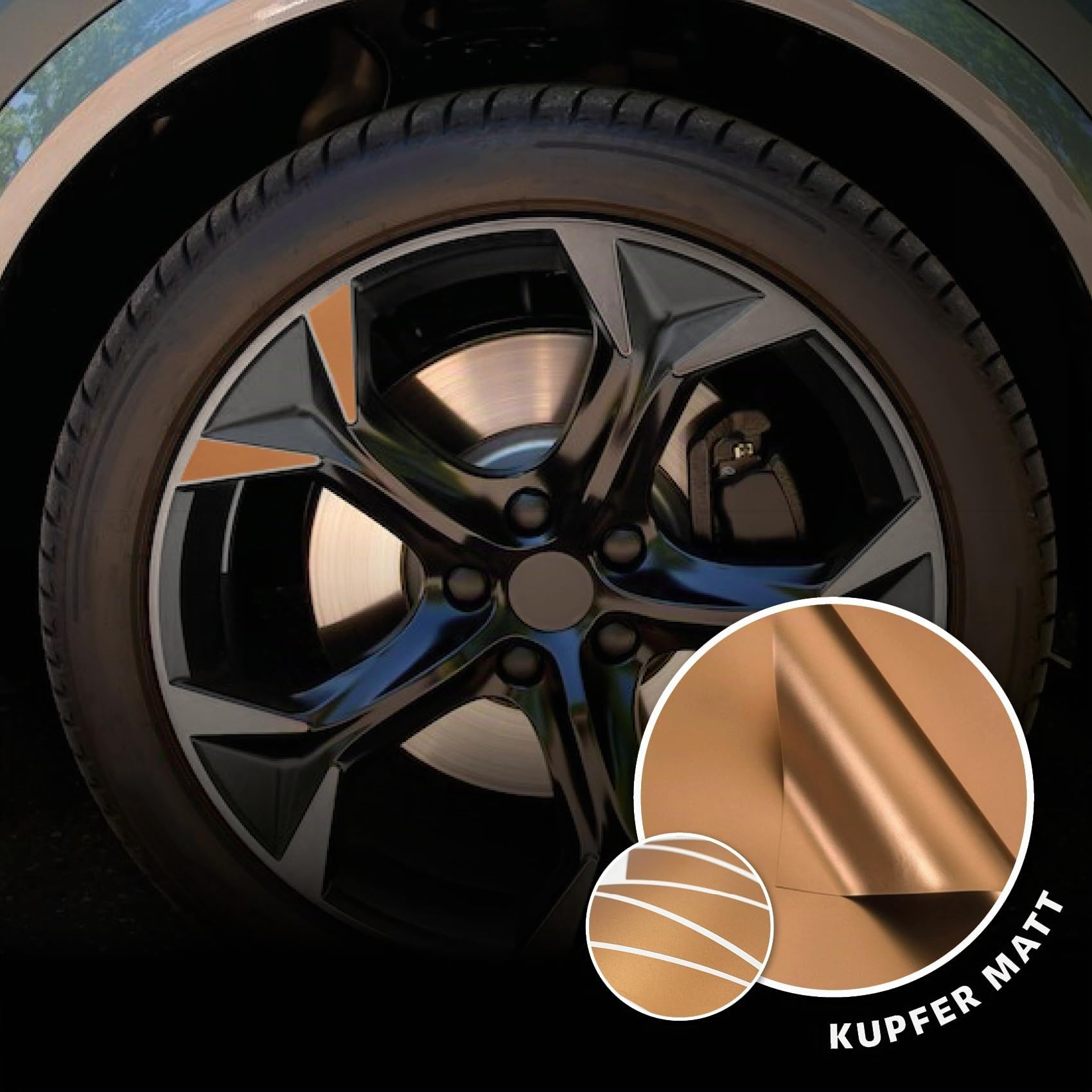 Finest Folia - Adesivi per cerchioni compatibili con Cupra Formentor, set completo di adesivi per cerchioni per auto, pellicola metallizzata, design completo, pellicola metallizzata resistente agli
