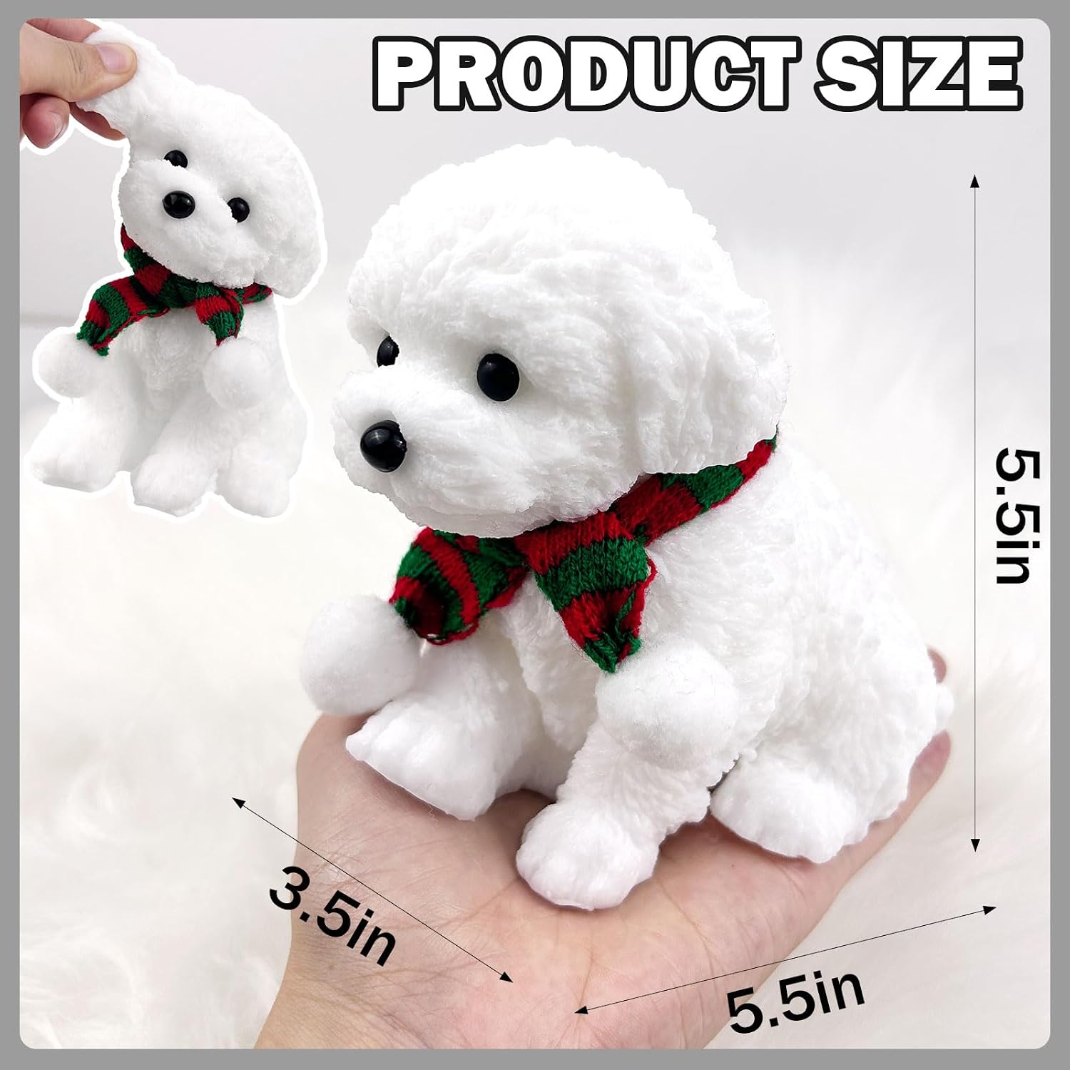 Hand Painted Dog Squishy Toys，Big Cute Ultra Soft Squeeze Fidget Toys for Stress Relief,Kawaii Squishies Sticky Animal Toys for Adults Kids,Decompression Sensory Balls Toys for Autism