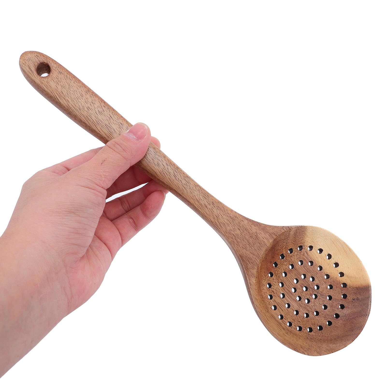 VALICLUD Ustensiles de Cuisine Bois Cuillères et Spatules Ustensiles de Service avec Support pour Cuisiniers