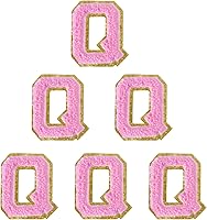 Vista 157 de 6 piezas de parches de letras de chenilla autoadhesivas, parches de letras preppy de 2 pulgadas para bolsos, ropa y sombreros, grandes pegatinas