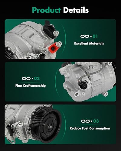 Miniatura 601 de SCITOO CO 10739C - Compresor de CA compatible con Honda Element 2.4L 2003 2004 2005 2006 2007 2008 2009 2010 2011