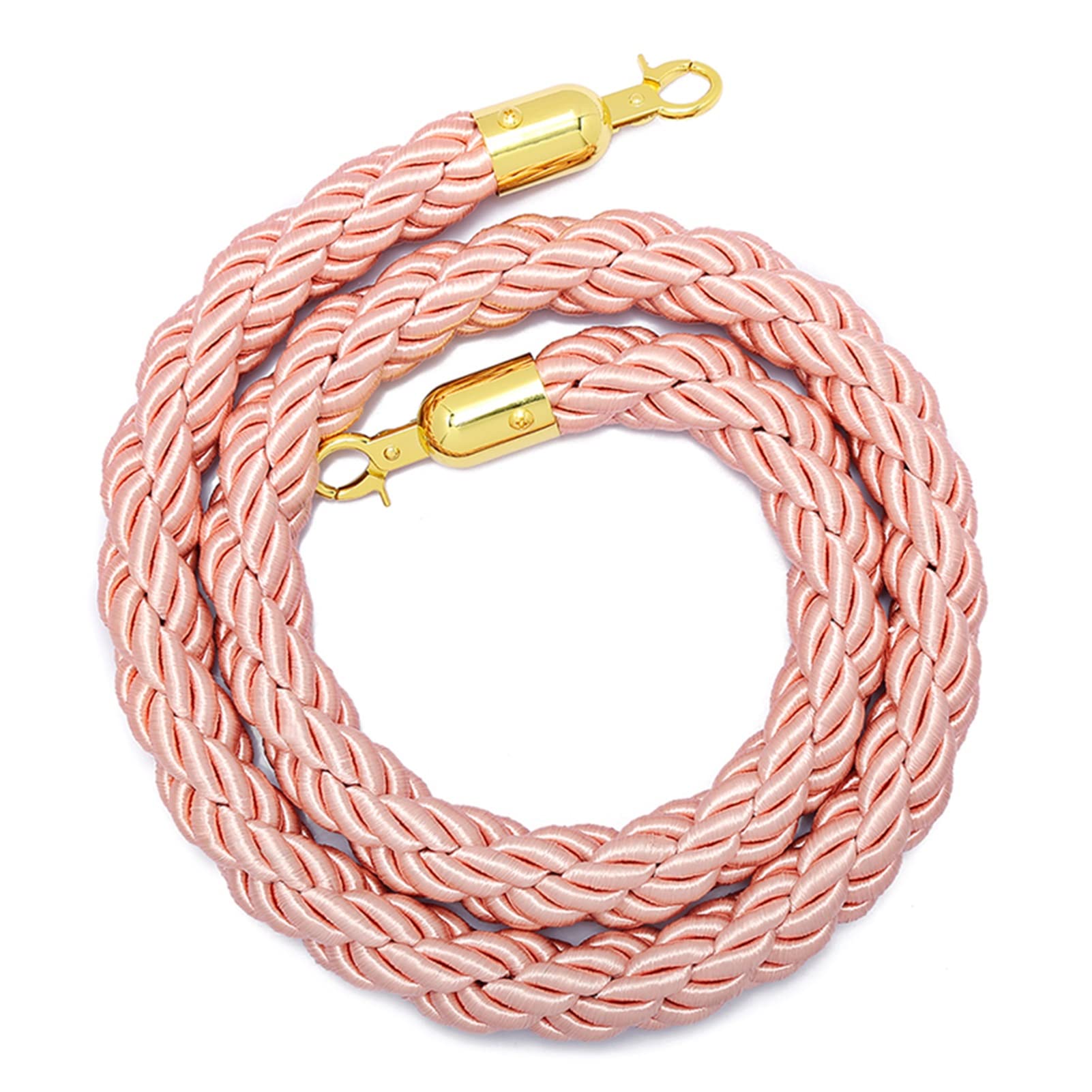 GLDYTVF 300cm Twisted Hemp Rope with HooksStylish Queue Barrier for Bars Hotels Cinemas & EventsDurable Crowd Control Solution for Elegant Entrances