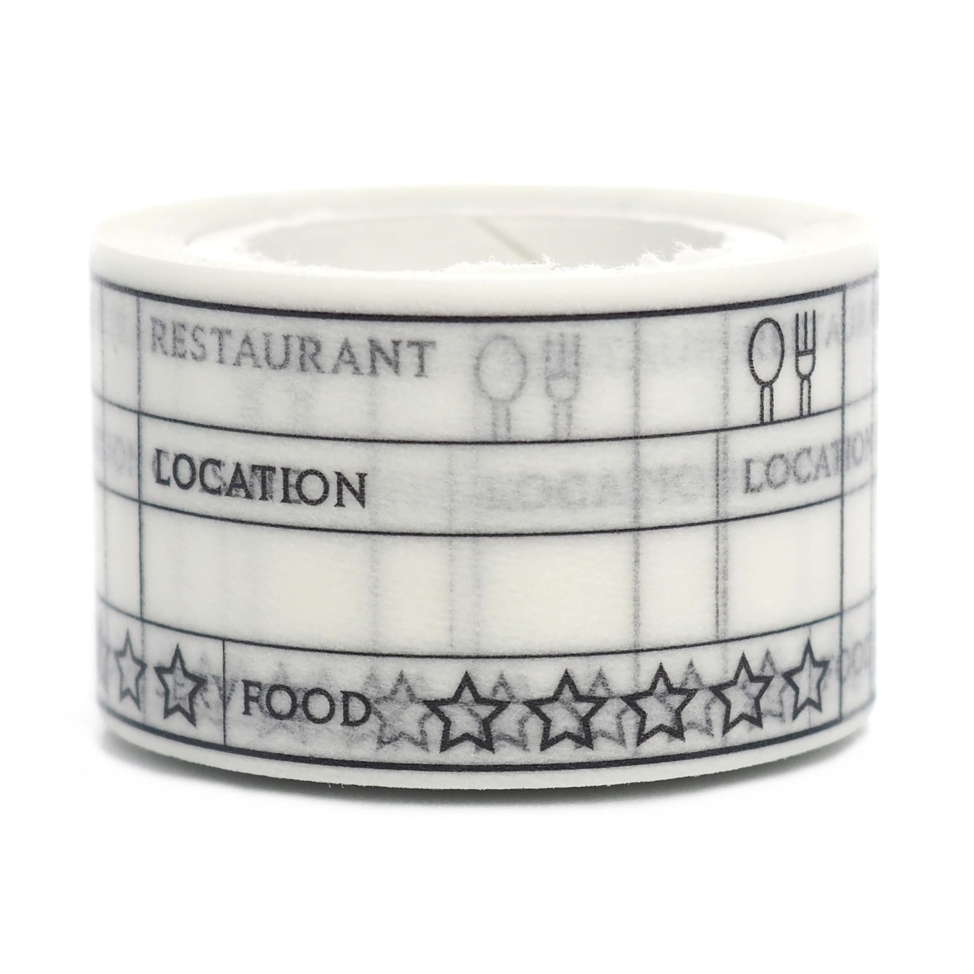 Japanese 5 Star Restaurant Rating Tracker Writable Washi Tape / 25mm x 10M / 125 Stickers