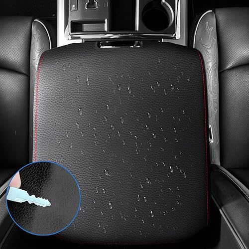Miniatura 4 de Funda para reposabrazos de consola central adecuada para Dodge Ram 1500 2500 3500 2010-2018 con asiento de cubo, protector de piel antiarañazos,