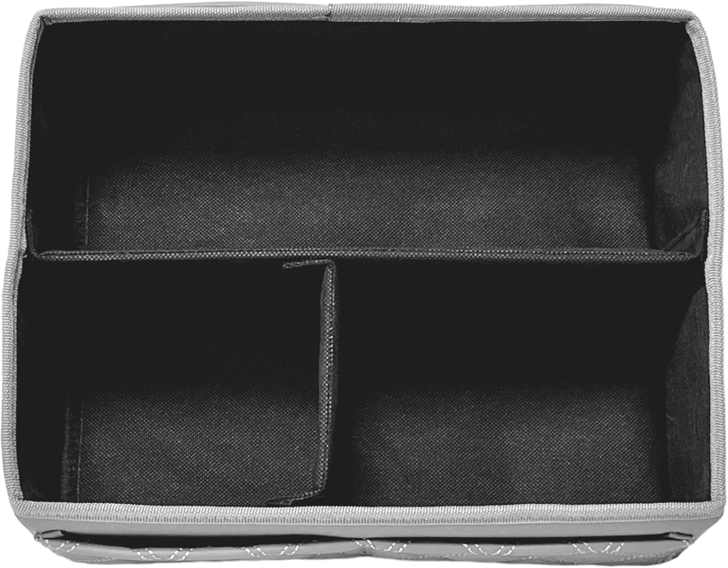 EMZ Pu Leather Lower Center Console Storage Box Organizer for Toyoya Sienna 2021 2022 2023 2024 2025 (black)