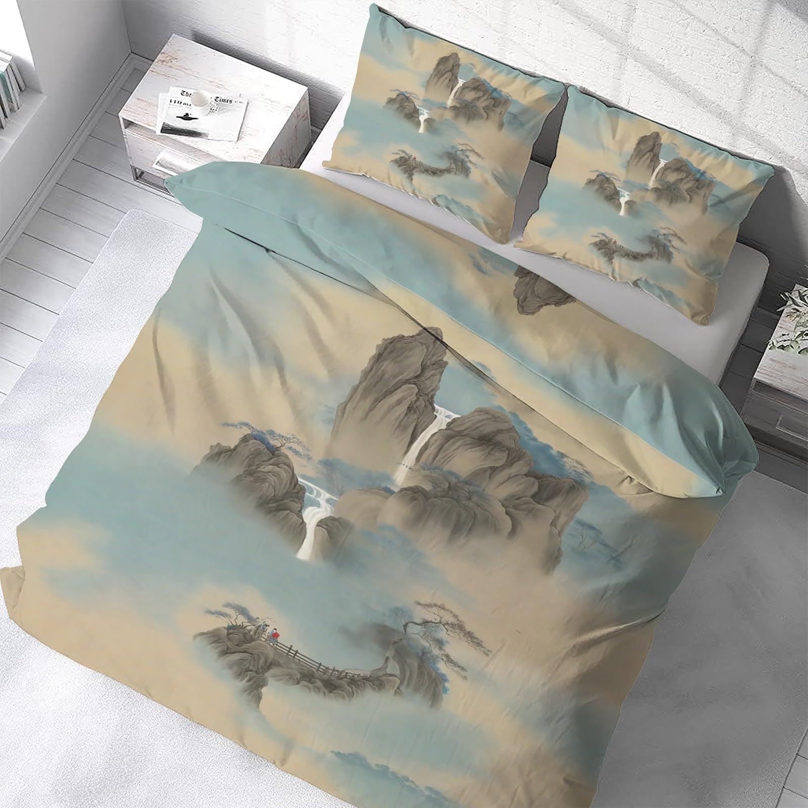 Housse de couette 220x240 Alpin pour transformer votre chambre en chalet cosy