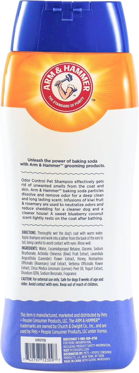 Arm & Hammer Odor Control Dog Shampoo, Blueberry Coconut, 20 Fl Oz image 4