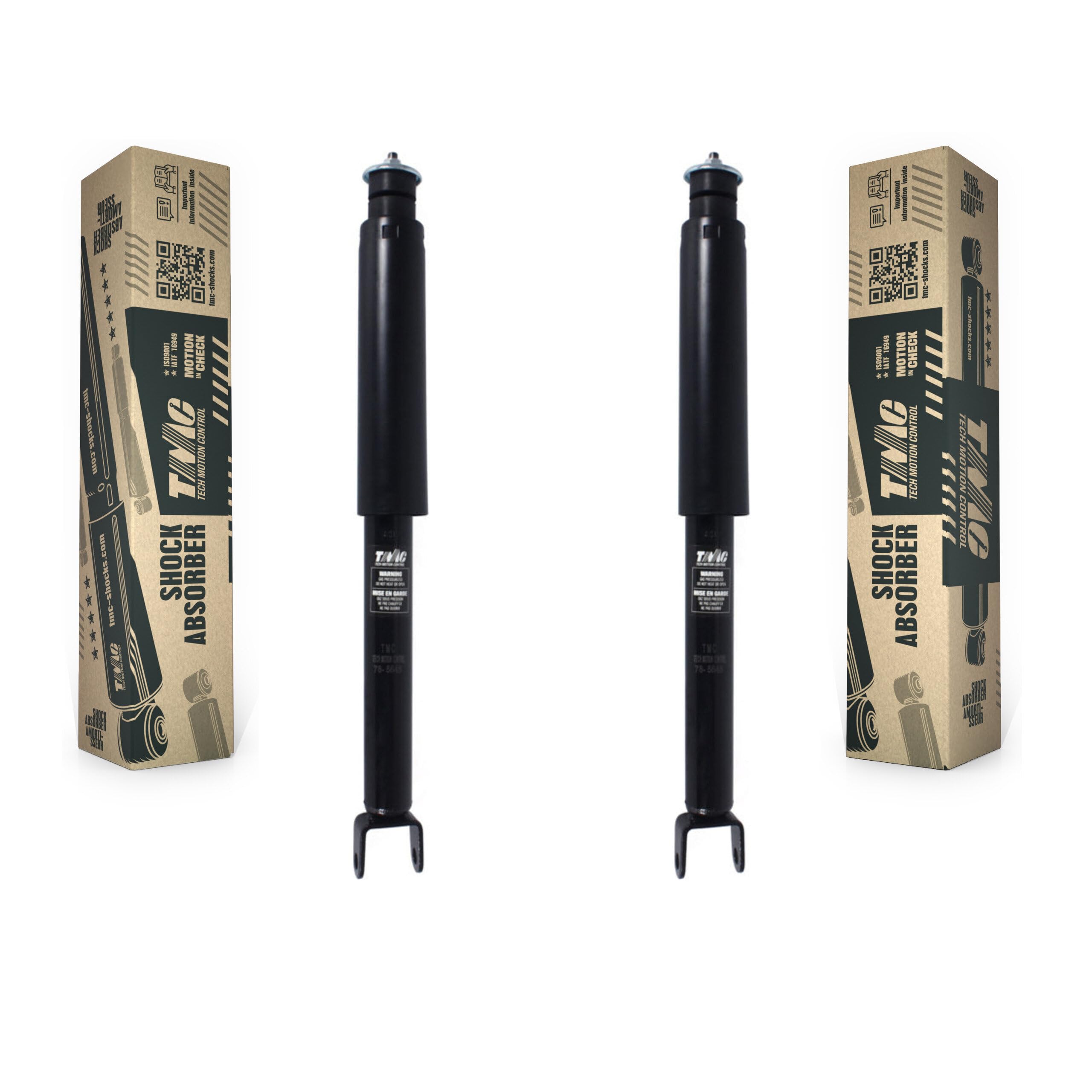 TMC Rear Suspension Shock Absorbers Pair Replacement For Honda Civic - Left Right Side (Driver Passenger) K78-100412 — view 3