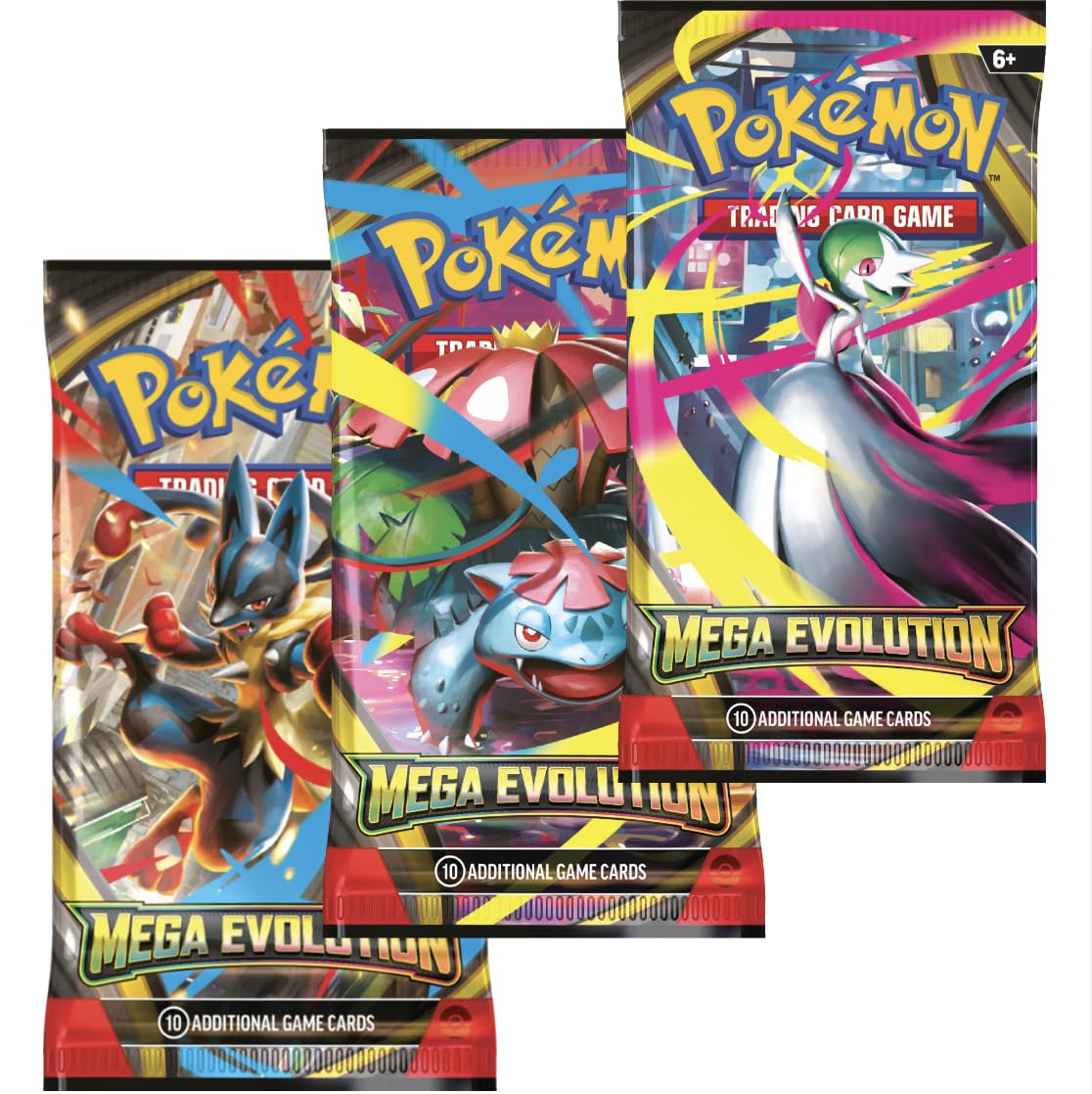 Pokémon TCG: Mega Evolution Base Set Booster Packs x3 | Pokemon Mega Evolution ME01 | Pokemon Mega Evolution Series | Perfect for Fans of Mega Evolution Booster Box | Titan Authenticated