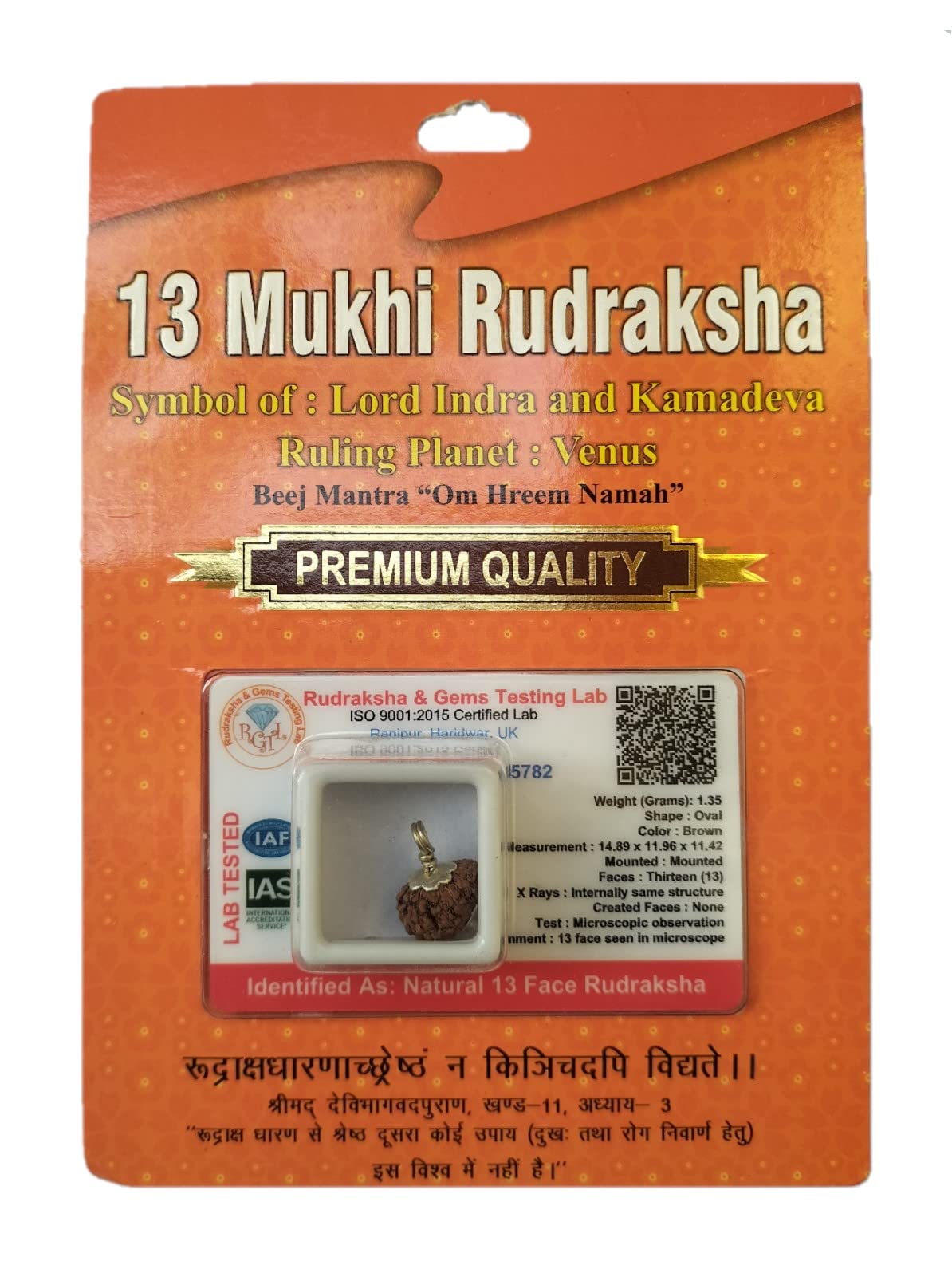 Rudraksha Brown Certificate Lab Test & X-ray Report with Silver Capping| Rudraksha Pendant for Men & Women