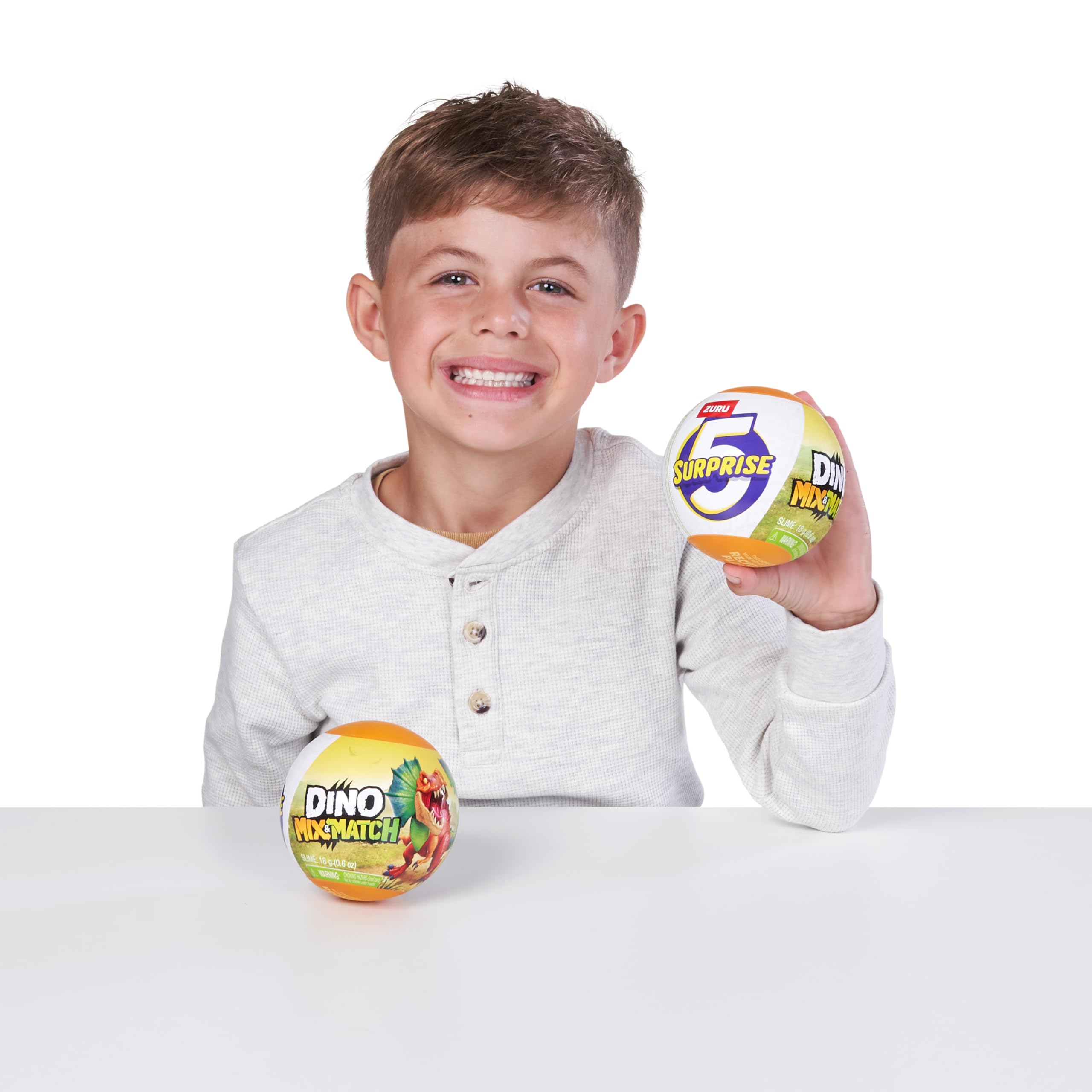 5 SURPRISE Seria DINO MIX AND MATCH, 1 kapsułka 2 szt