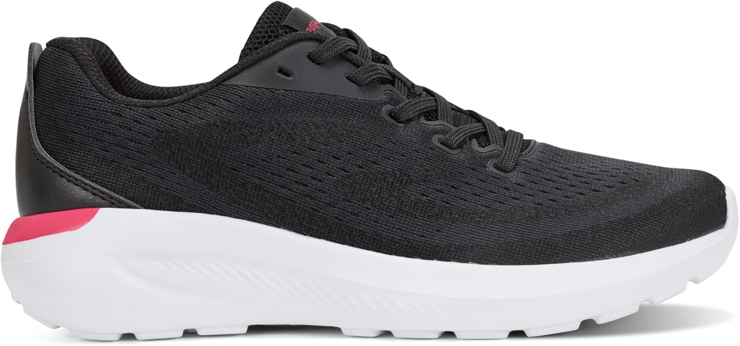 Easy Spirit Women's Starlene Walking Sneaker, Black 10M - Image 6