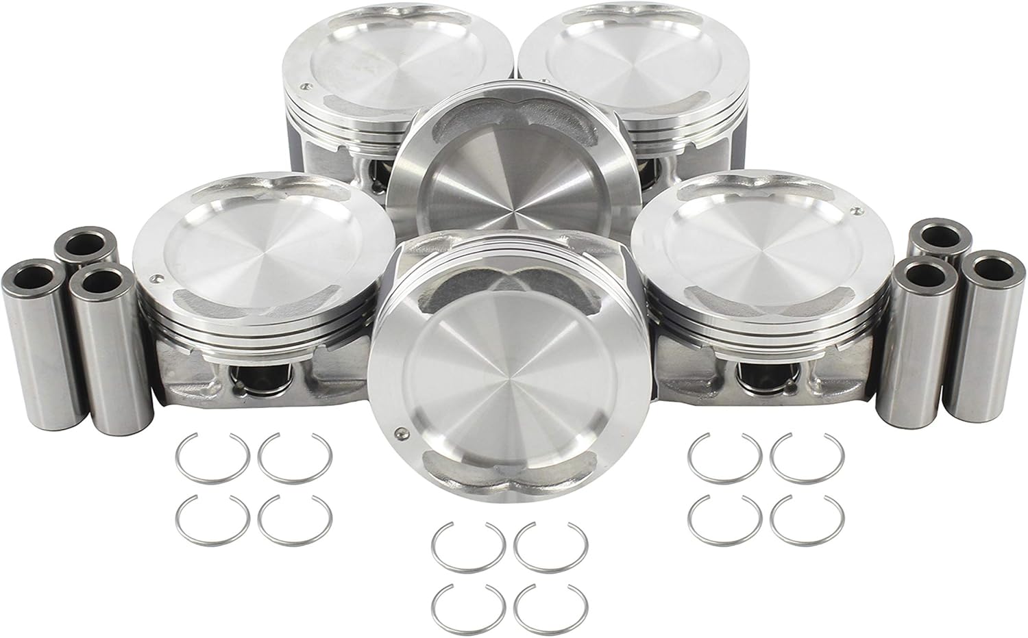 DNJ P3135 Piston Set Standard for 2006-2011 Buick, Chevrolet, Pontiac, Saturn Aura, G6, Impala 3.5L-3.9L V6 12V OHV 3490cc