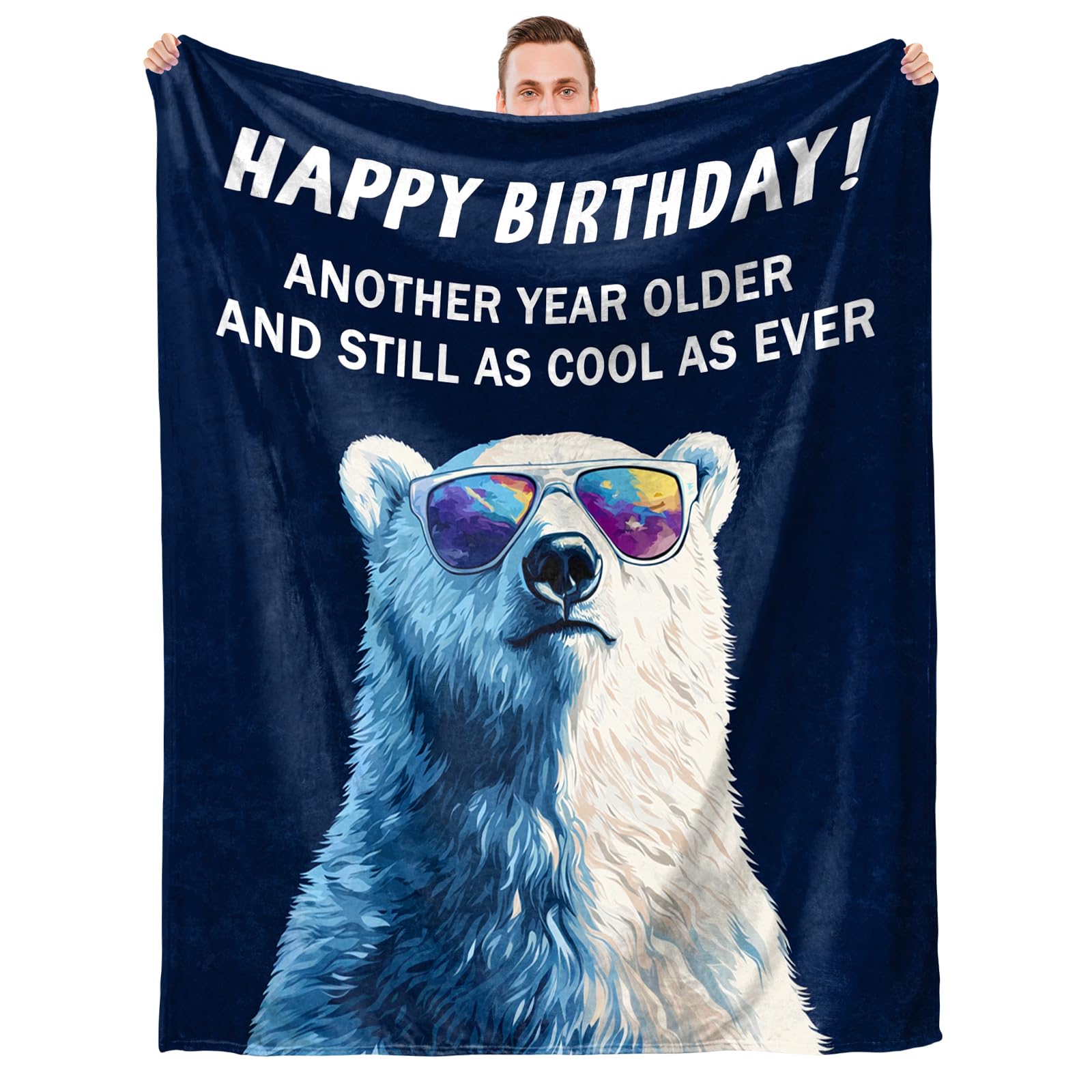 Hudiegify Birthday Gifts for Men Dad Boyfriend Husband Grandpa Him Uncle Brother Corworker Best Friend - Men Birthday Gift Ideas Fleece Blanket 50" ×