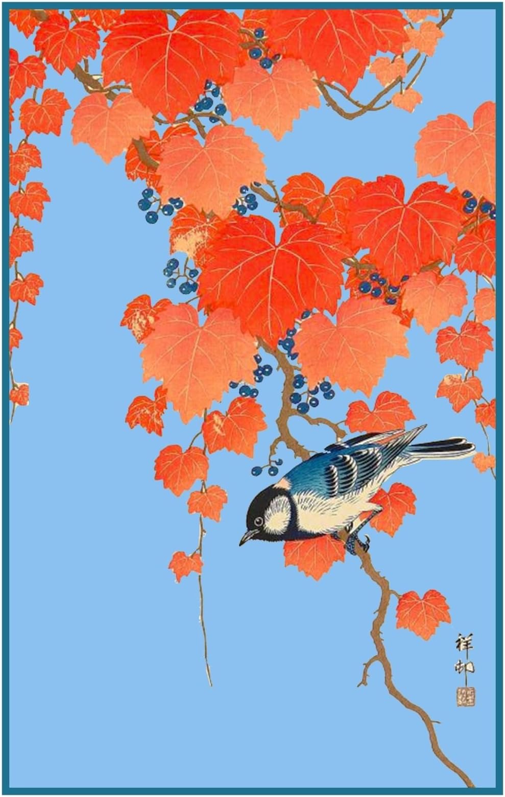 Orenco Originals Ivy and Buntings Asian Ohara Shoson Counted Cross Stitch Pattern