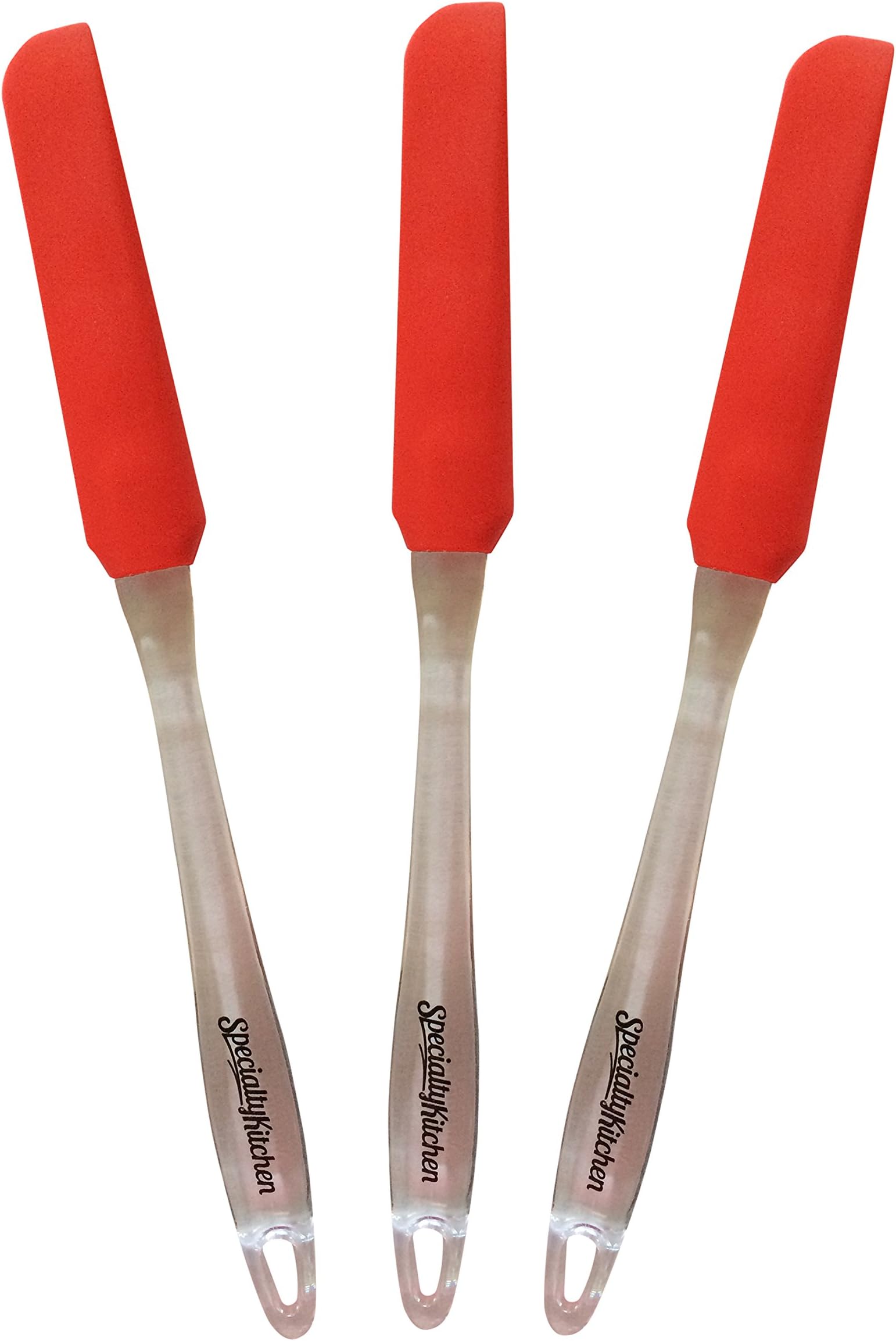 Skinny Silicone Jar/Icing Spatula Set - Set of 3 - Red