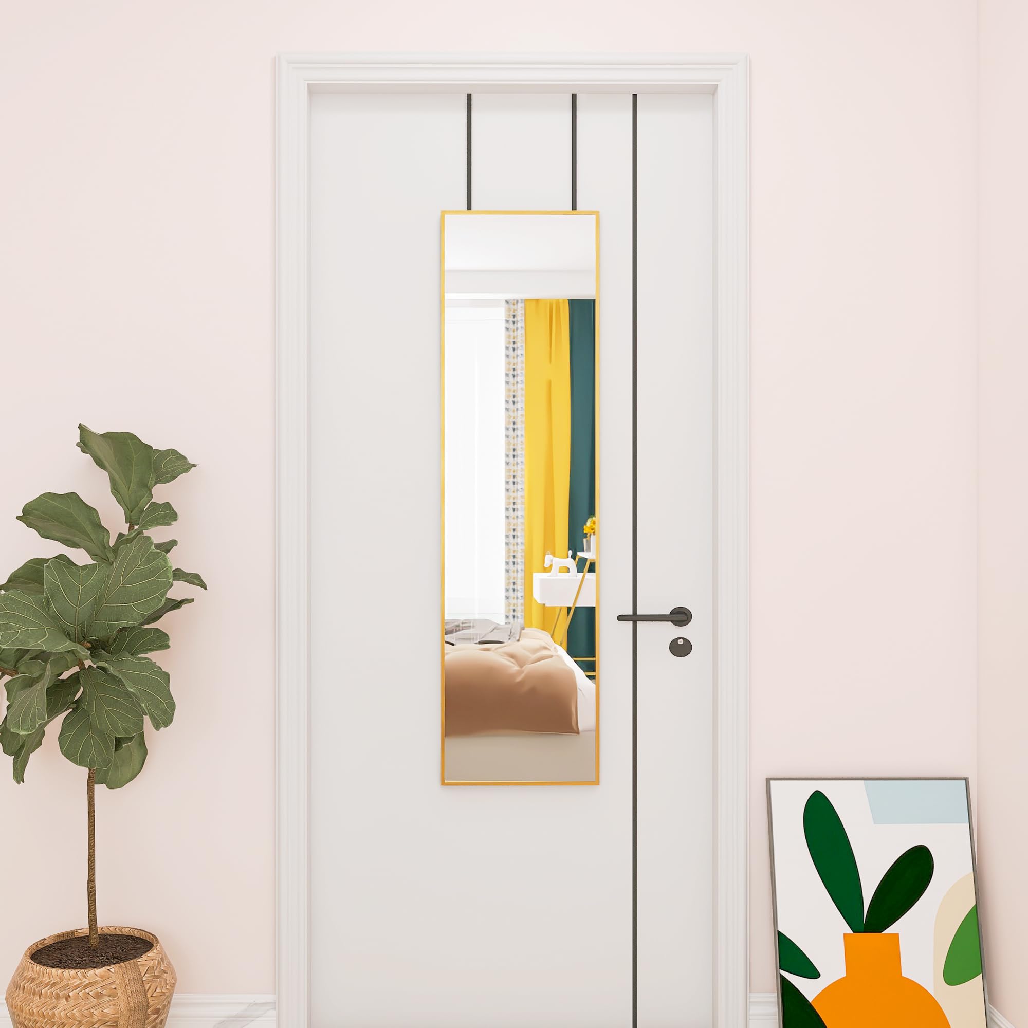 PRIETEK Espejo Colgante De 47 X 15 Pulgadas Con Luz LED Sobre La
