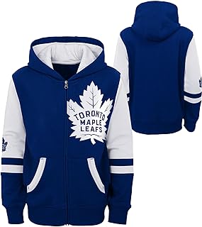 OuterStuff Toddler Toronto Maple Leafs Faceoff Full-Zip Hoodie - Size Toddler