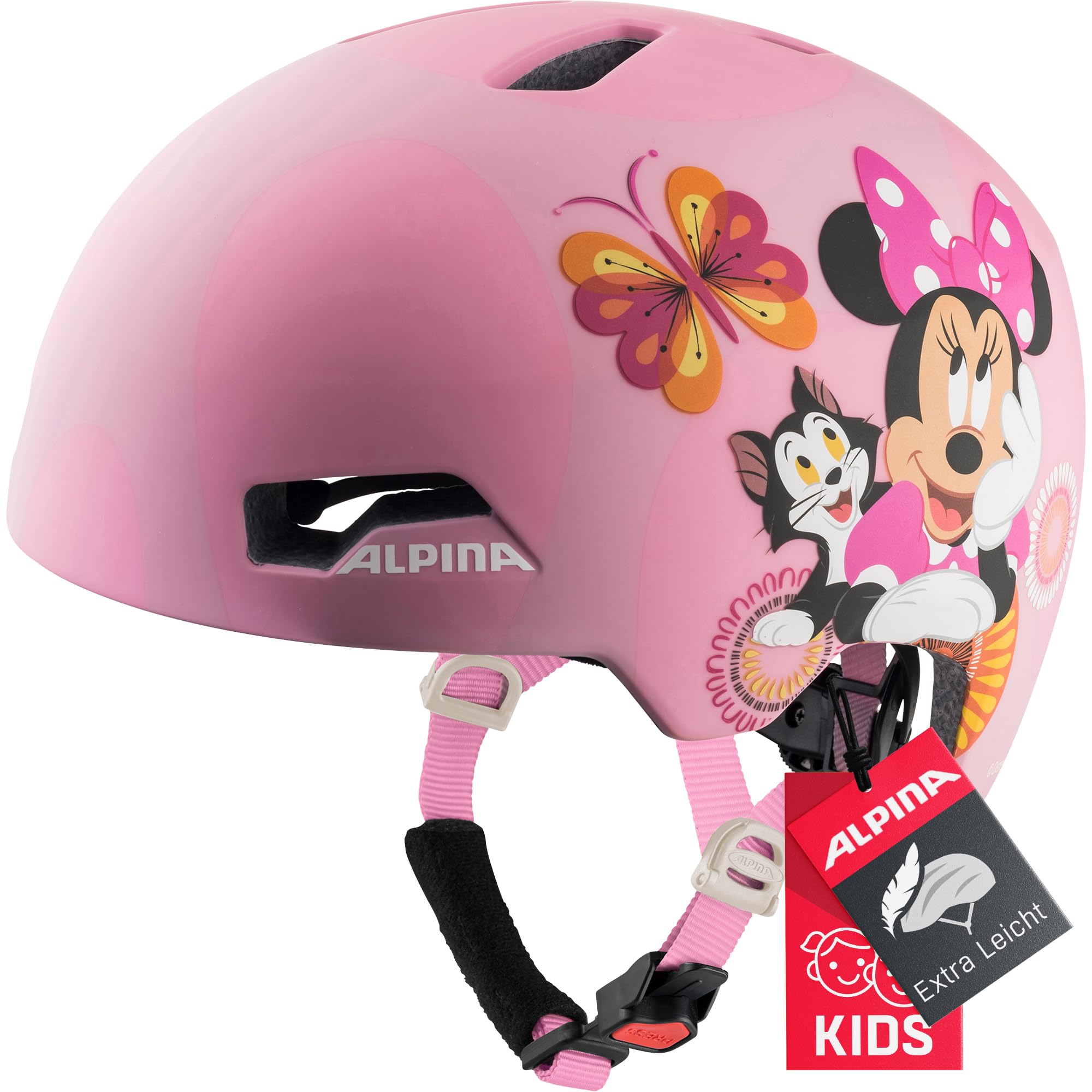 ALPINA HACKNEY DISNEY – lekki, odporny na pęknięcia i optymalnie klimatyzowany kask rowerowy Disneya z możliwością doposażenia LED dla dzieci