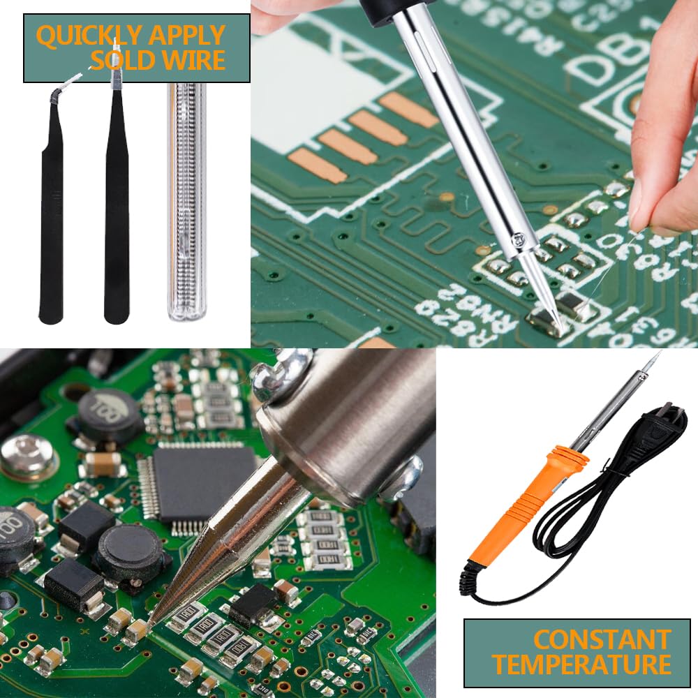 Leatbuy Kit d'outils de sertissage RJ45 pour RJ11/RJ12/CAT5/CAT6/Cat5e, testeur de câble LAN professionnel, outil de réparation de réseau, pince à sertir, pince à dénuder (jaune)