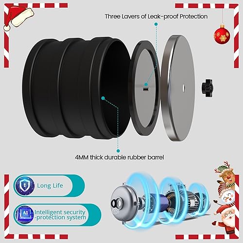 Miniatura 3 de Kit de vaso de roca para adultos y niños, pulidor de rocas profesional con barril de goma a prueba de fugas de 3 libras, incluye rocas ásperas de 1