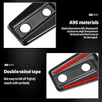 Vista 7 de 2 piezas de cubierta de bisagra de capó y accesorios de moldura para Jeep Wrangler JK y Unlimited 2007-2018 (Negro)