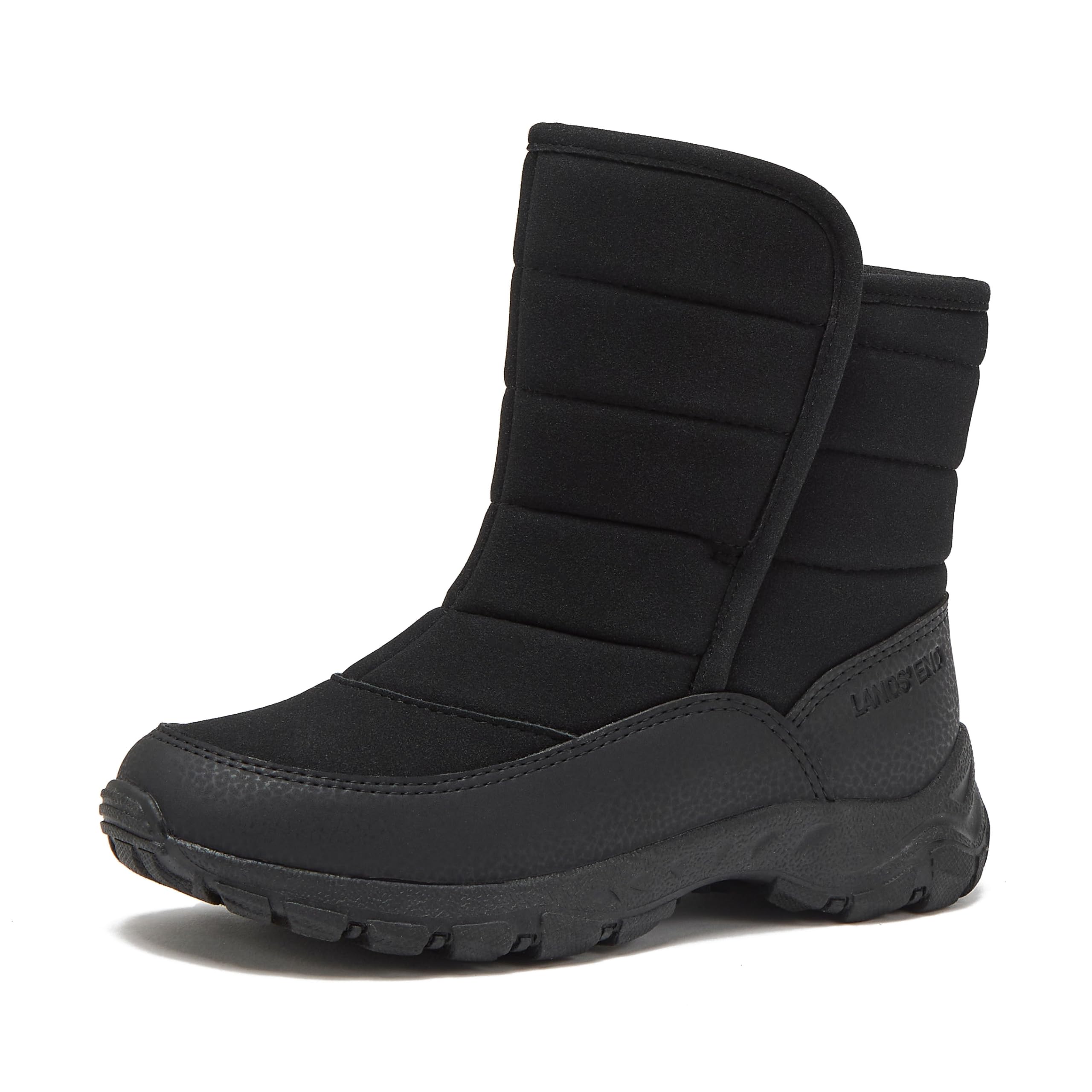 Lands' End Expedition Warmest Waterproof No Tie Kids Snow Boots for Boys and Girls - Insulated Winter Fleece Lined Snow Boots Size 11 to 7 Little and