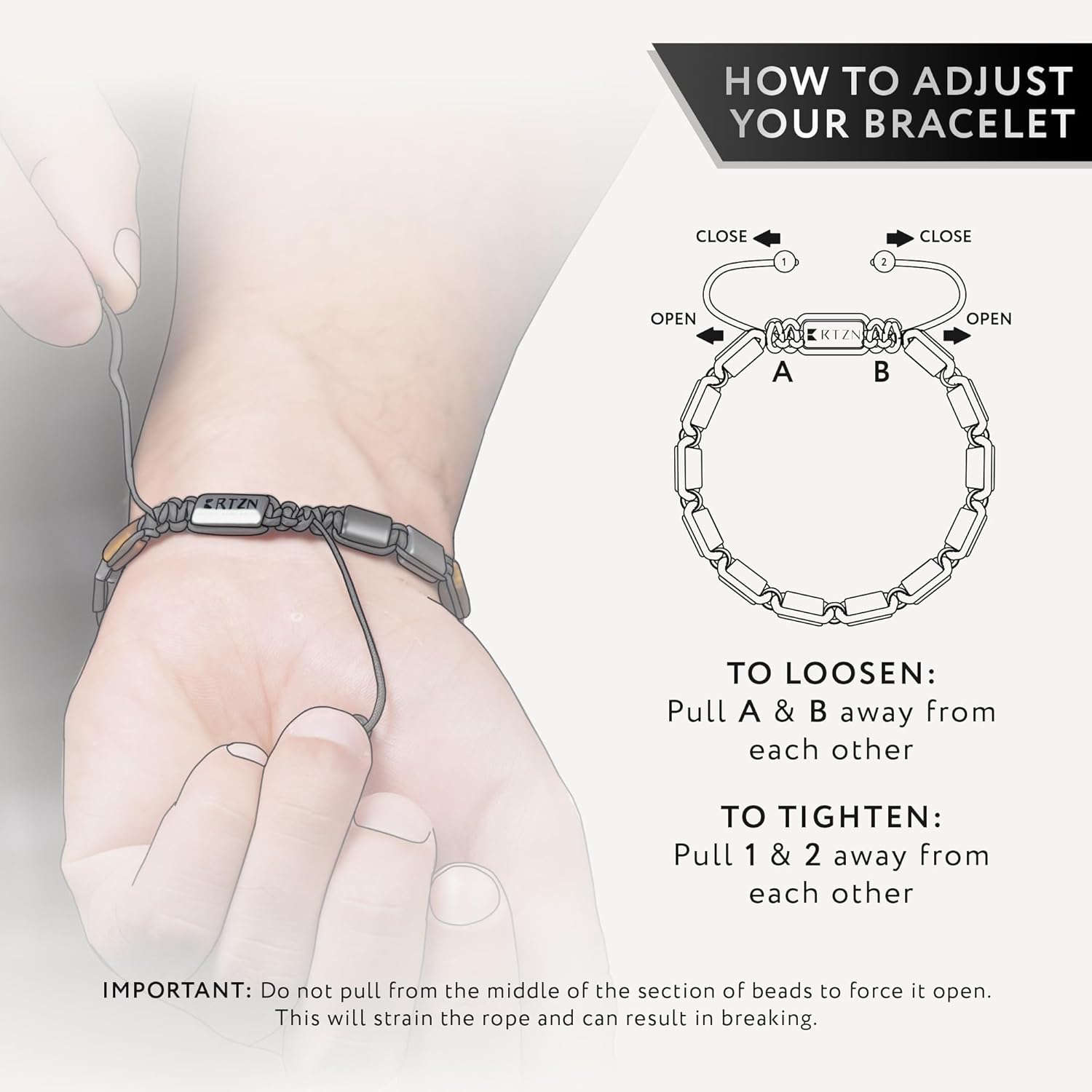 RTZN® Triple Protection Bracelet for Men – Premium Artisan Handcrafted Authentic Tiger Eye, Black Obsidian & Hematite Bracelet for Men – 8mm Protection Stones Mens Bead Bracelets - Image 7