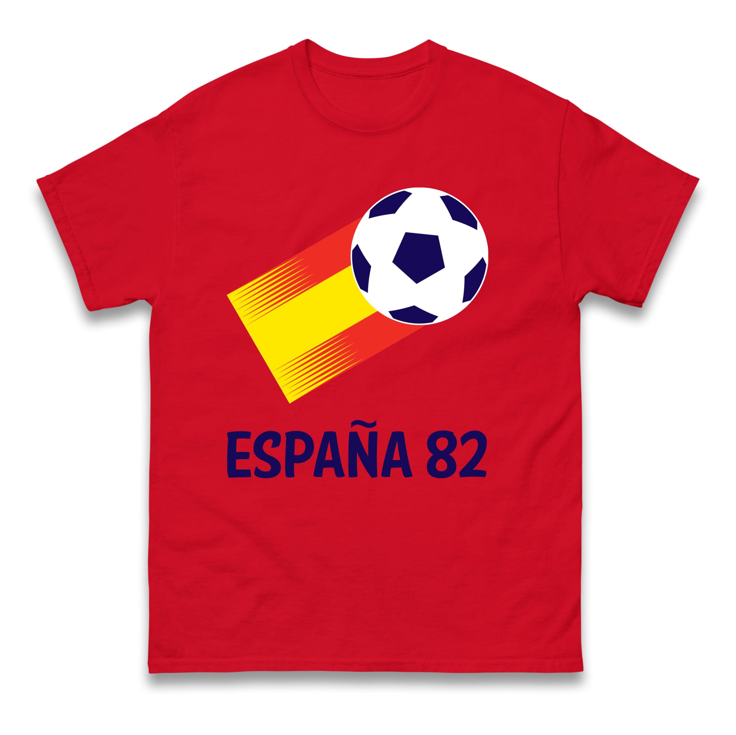 Spain 82 Naranjito T Shirt, Espana 82,Retro World Cup Shirt Red