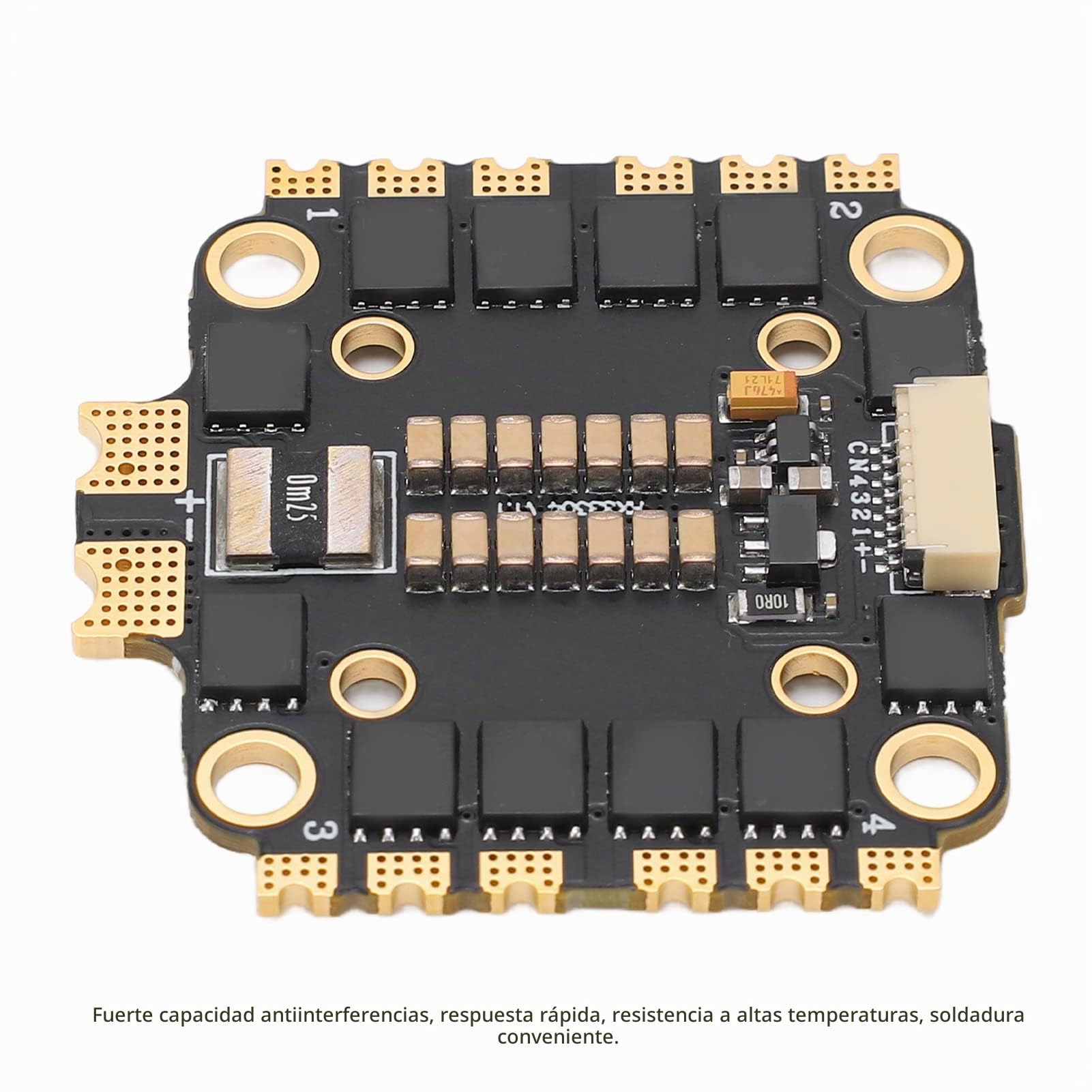ESC 4 en 1 45A Drone, FPV 2-6S Controlador de Motor de Dron Cuadricóptero Con Controlador de Velocidad Electrónico, Con Accesorio de Montaje, Piezas de Bricolaje para Avión No Tripulado FPV RC
