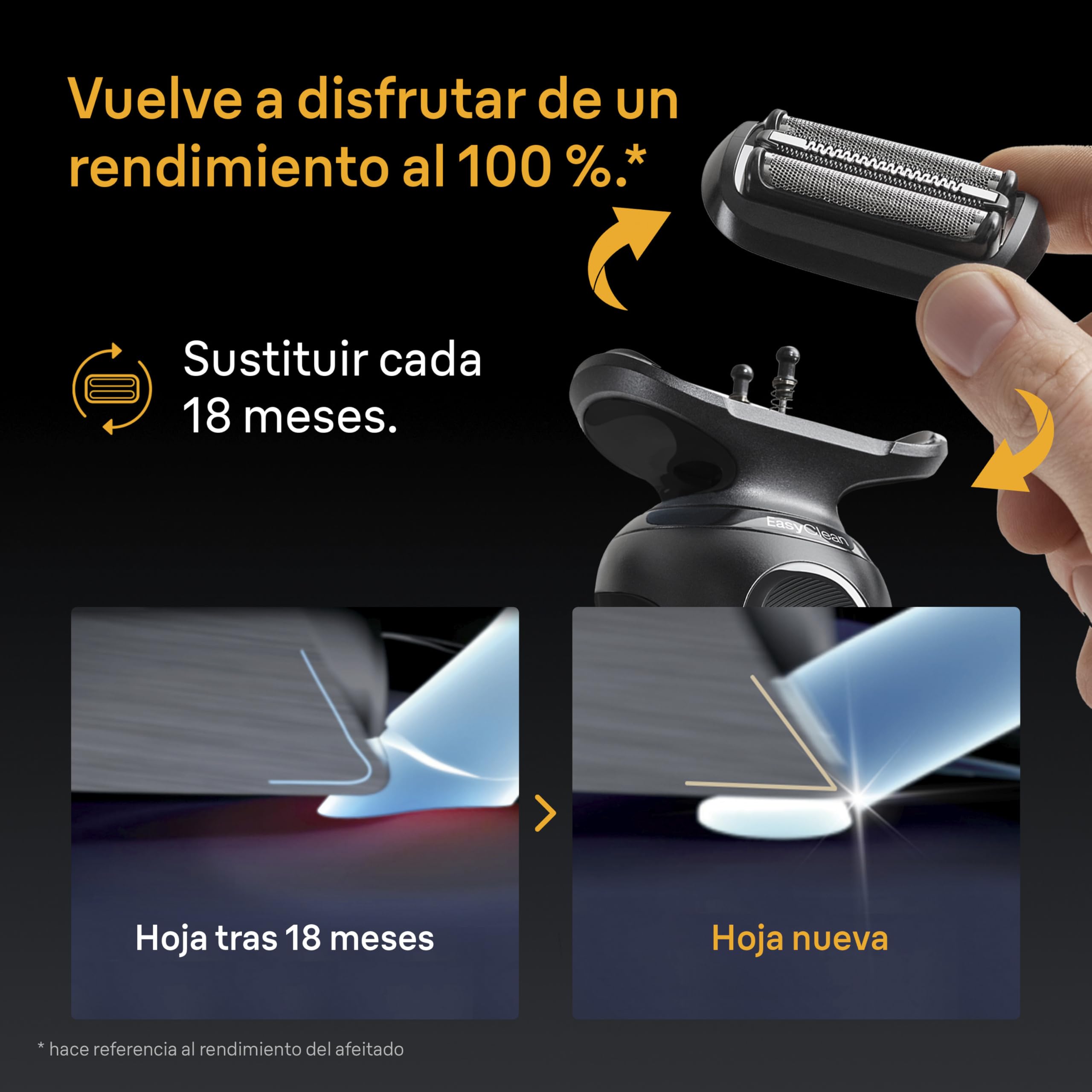 Braun Series 5 Cabezal De Recambio ORIGINAL Para Afeitadora Eléctrica Hombre, Compatible con las Generaciones 50, 51, 52 De Las Máquinas de Afeitar Series 5, Fabricado en Alemania, 54B