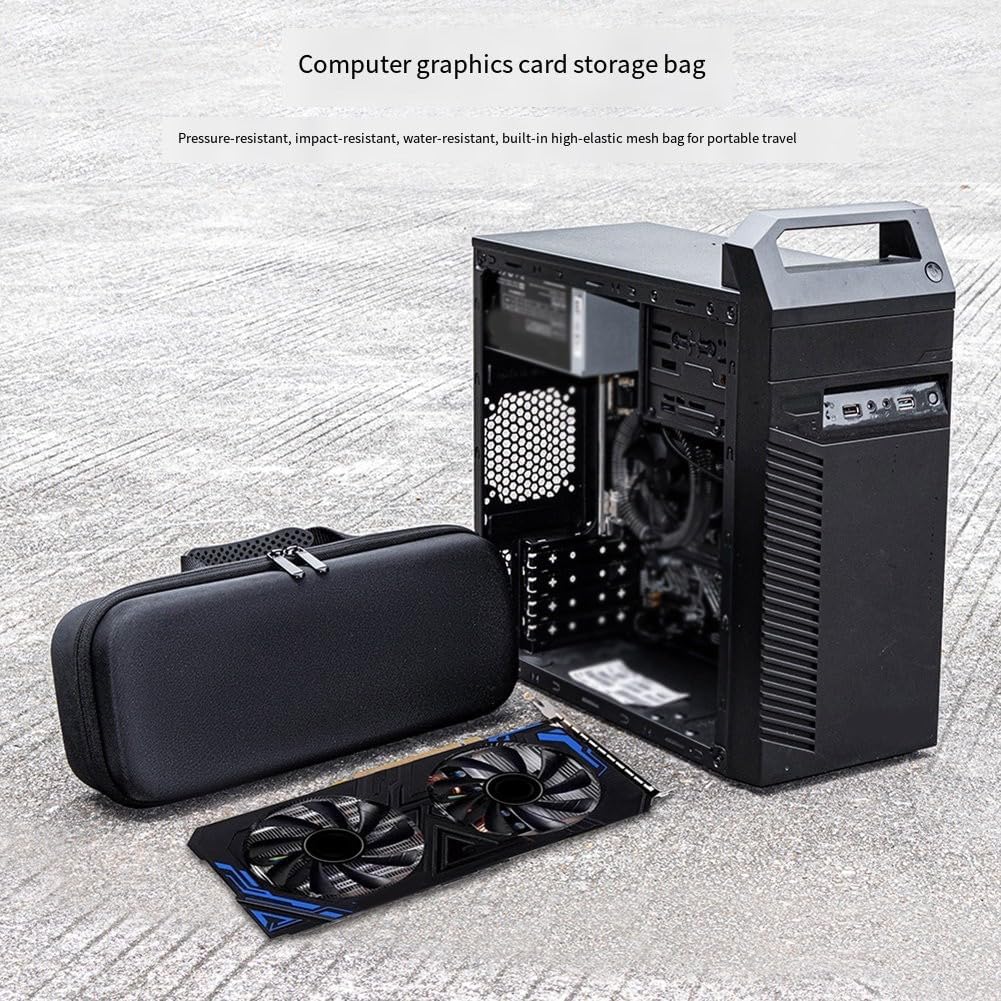 EVA Graphics Card Storage Bag 1660 Super, for RTX 2060 Super, for RTX 3060 Ti 3070 40 x 36 x 5 cm, Black - Image 5