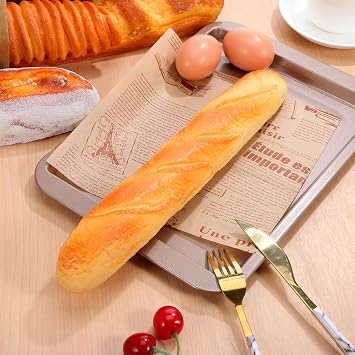 IMIKEYA Artificial French Long Bread Loaf Soft Artificial Baguette Lifelike French Bread Model Long Loaf Food Display Realistic Fake Dessert Cake Pretend Play Food Photography Prop Kitchen Decoration