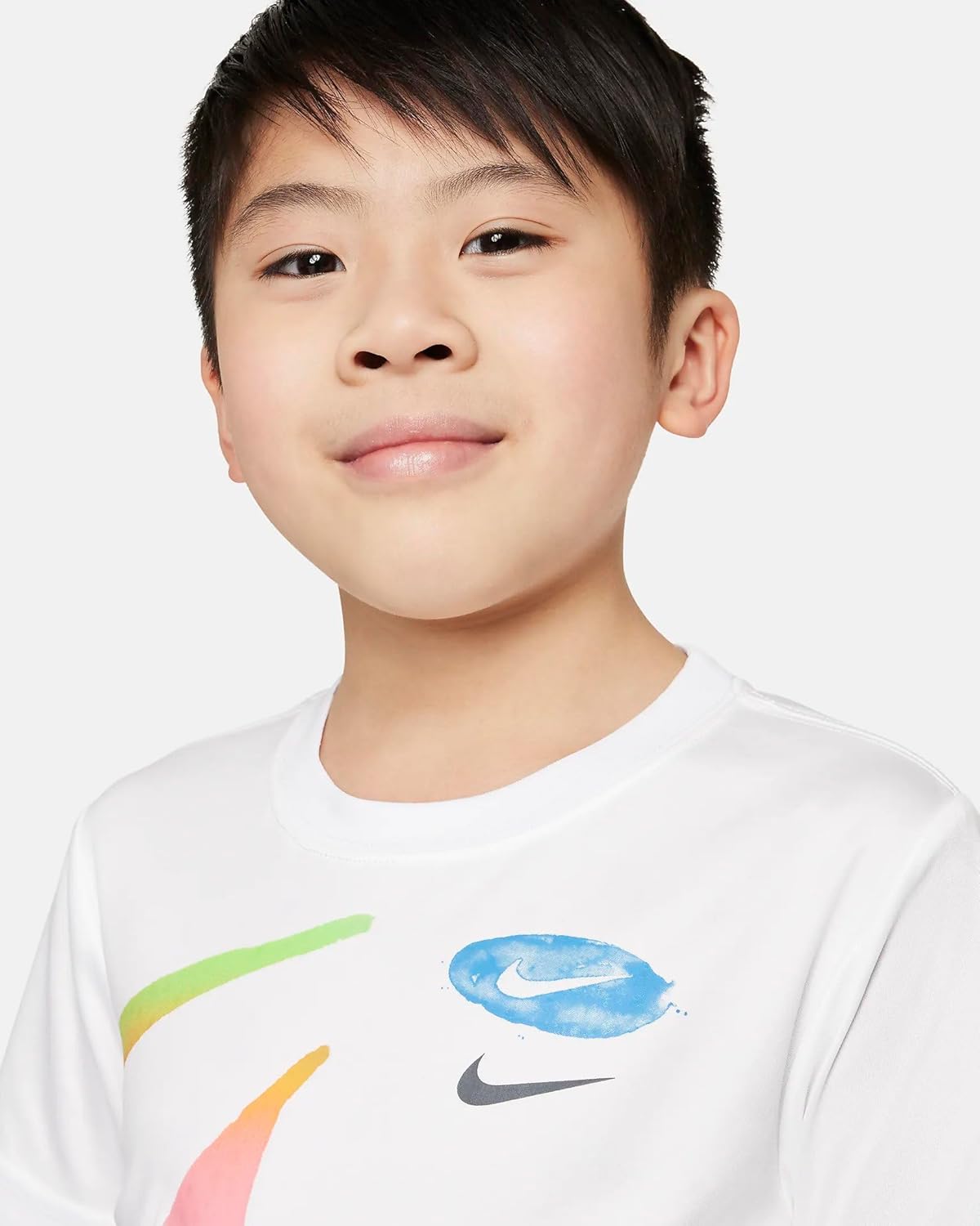 Nike Boy's Watercolor Split Swoosh T-Shirt (Little Kids/Big Kids)
